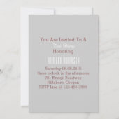 teapot paris eiffel tower  tea party kaart (Achterkant)