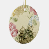 Teapot Paris Tea Party Keramisch Ornament (Rechts)