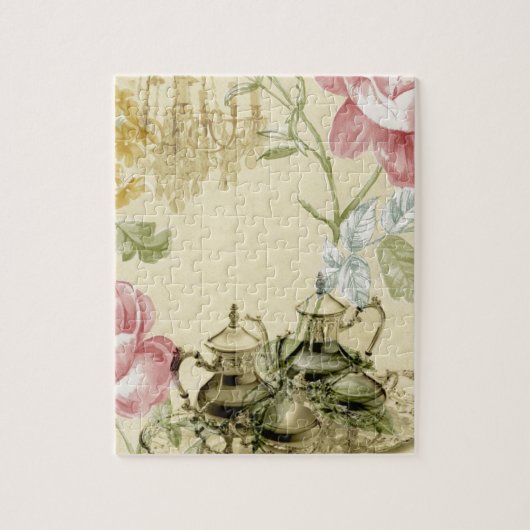 Teapot Paris Tea Party Legpuzzel (Verticaal)