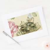 Teapot Paris Tea Party Rechthoekige Sticker (Envelop)