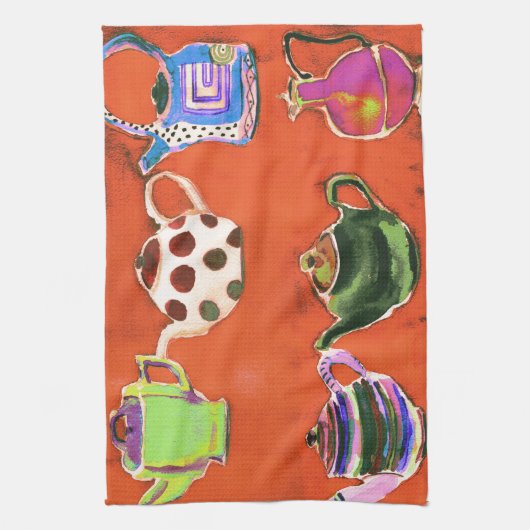 Teapots Tea Towel Theedoek (Verticaal)