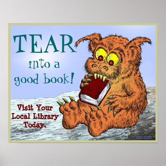 TEAR in een goed boek! Poster (Voorkant)