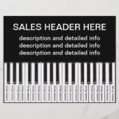 Tear-Off Advertising Flyer Personalized Keyboard (Voorkant)