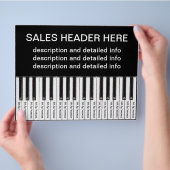 Tear-Off Advertising Flyer Personalized Keyboard (Hand)
