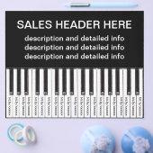 Tear-Off Advertising Flyer Personalized Keyboard (Enkel)