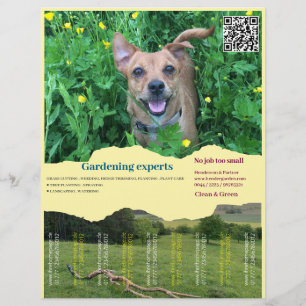 Tear Off Flyer vierkante afbeeldingen Tuinieren