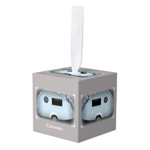Teardrop Camper Caravan Thunder_Cove Kubus Ornament