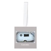 Teardrop Camper Caravan Thunder_Cove Kubus Ornament (Voorkant)