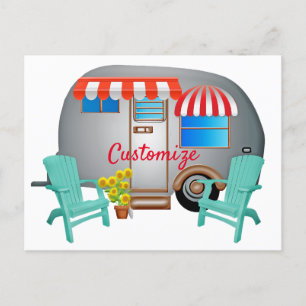 Teardrop Caravan Camper Thunder_Cove Briefkaart