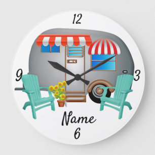 Teardrop Caravan Camper Thunder_Cove Grote Klok