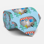 Teardrop Caravan Camper Thunder_Cove Stropdas (Opgerold)