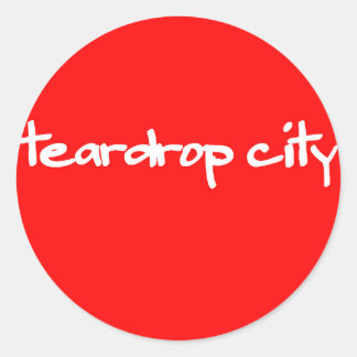 teardrop city SKATEBOARD ロゴステッカー Ronde Sticker