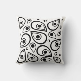 Teardrop Pattern Cushion – Zachte stijl met een Fl Kussen
