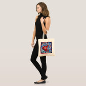 Teardrop Sky Canvas tas (Voorkant (model))