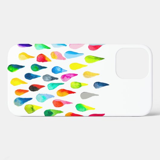 Teardruppels waterverf kleurige whimsical Case-Mate iPhone case (Achterkant (horizontaal))