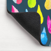 Teardruppels waterverf kleurige whimsical muismat (Hoek)