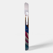 Tearful Bald Eagle Dearing Amerikaanse vlag Case-Mate iPhone Case (Achterkant / Links)