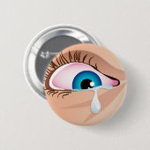Tearful Eye Ronde Button 5,7 Cm (Voorkant /achterkant)