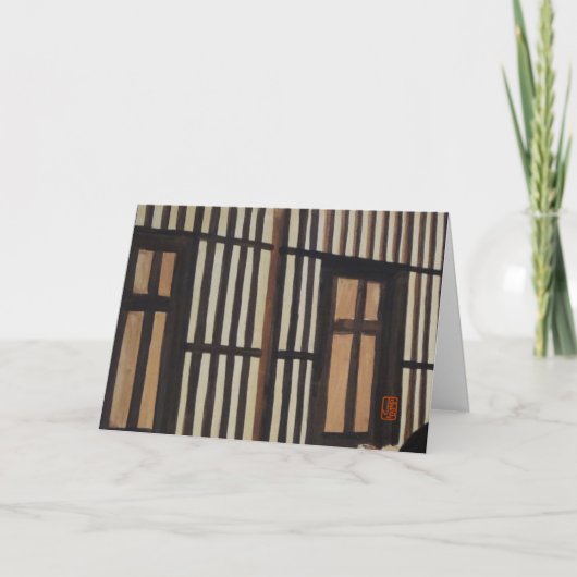 Tearoom Closeup "De Shoji-schermdeuren" Kaart (Voorkant)