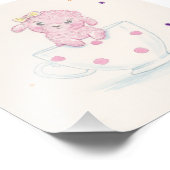 TeaRose de roze Teacup podle print Foto Afdruk (Hoek)