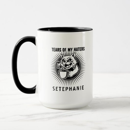 Tears Of My Haters Mug, Funny Cats Mug, Haters Mok (Links)