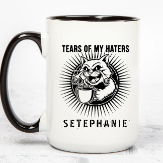 Tears Of My Haters Mug, Funny Cats Mug, Haters Mok