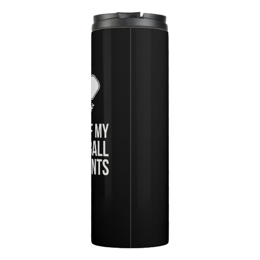 Tears of My Pickleball Tegenstanders Custom Name B Thermosbeker (Achterkant)