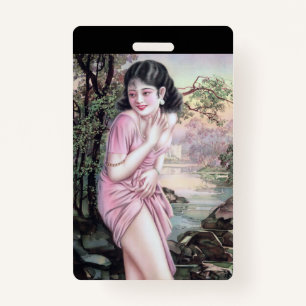 Tease in Stream Oasis door Shanghai China Meisje Badge