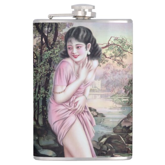 Tease in Stream Oasis door Shanghai China Meisje Heupfles (Voorkant)