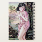 Tease in Stream Oasis door Shanghai China Meisje Notitieboek (Achterkant)