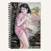 Tease in Stream Oasis door Shanghai China Meisje Notitieboek (Voorkant)