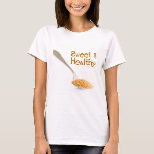 Teaspoon en bruine suiker t-shirt