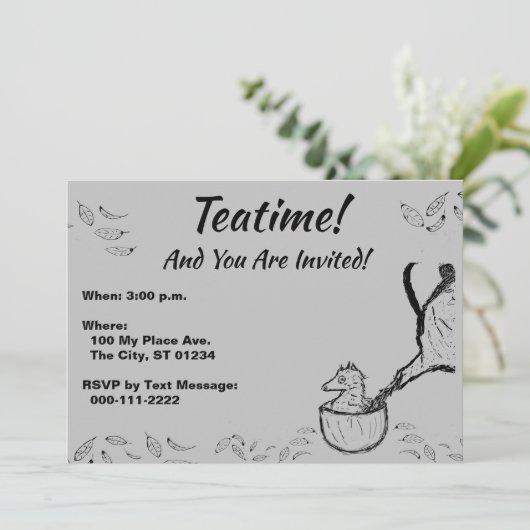 Teatime! Kaart (Staand voorkant)