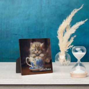 Teatime Kitten Fotoplaat