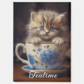 Teatime Kitten Magnet (Recto)
