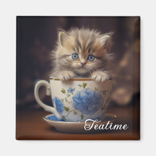 Teatime Kitten Magnet