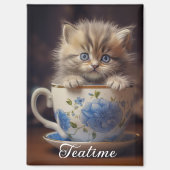 teatime kittenmagneet magneet (Voorkant)
