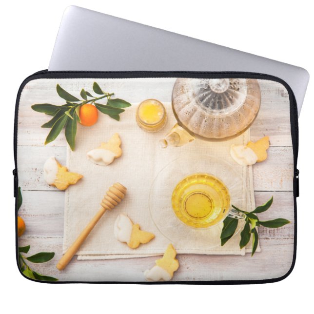 Teatime Laptop Sleeve (Voorkant)