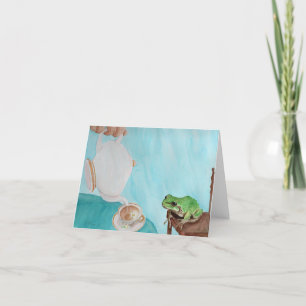 Teatime met Frederick: Wenskaart 4"x5.6" Feestdagen Kaart