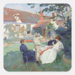 Teatime Vierkante Sticker