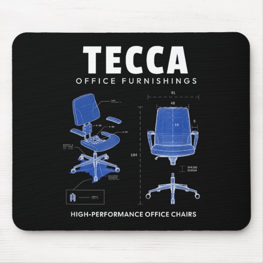 Tecca Office Furnishings - High Performance Office Muismat (Voorkant)