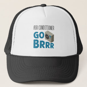 Tech Air Conditioner Go Brrr van HVAC-technicus Trucker Pet