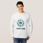 Tech Blockchain Hexagon Shirt met lange mouwen (Voorkant volledig)