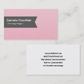 Tech Blogger Roze Visitekaartjes van het Contact (Voorkant / Achterkant)