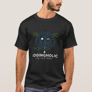 Tech Brain Circuit Codeerontwerp voor Ontwikkelaar T-shirt