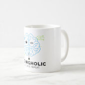 Tech Brain Coding Mug for Programmers & Coders Koffiemok (Voorkant rechts)