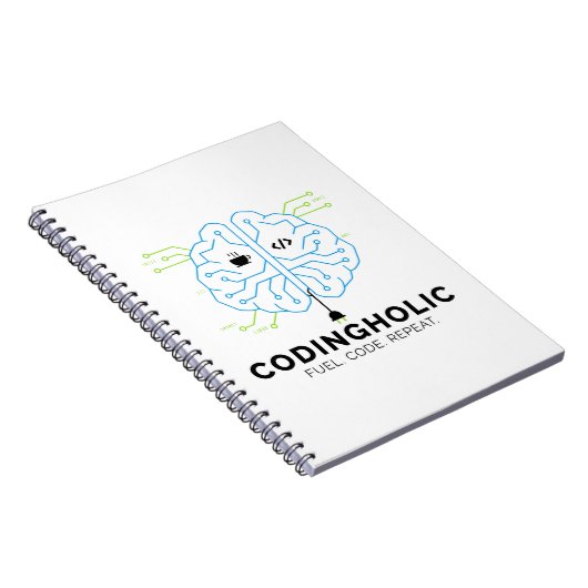 Tech Brain Coding Notebook for Programmers Notitieboek (Rechterzijde)