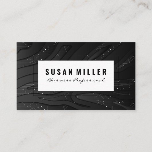 Tech Circuitry Achtergrond Visitekaartje (Voorkant)