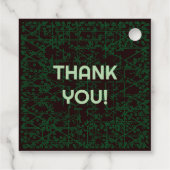 Tech Code Party Bedankt Label (Achterkant)