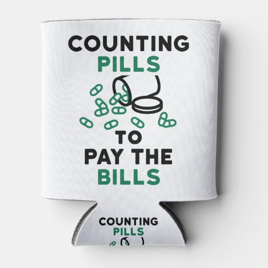 Tech Counting Pills to Pay the Bills Blikjeskoeler (Voorkant)